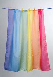 silk rainbow scarf